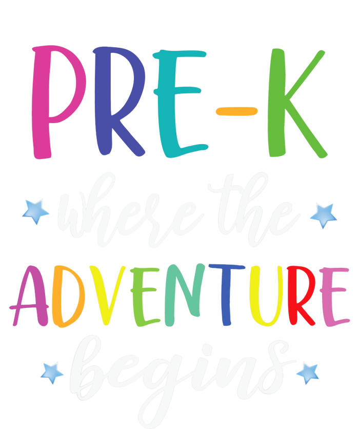 Pre-K Teacher Adventure Begins First Day Preschool Teachers Womens Funnel Neck Pullover Hood