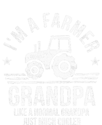 I'm A Farmer Grandpa Rancher Gifts Tractor Farm Farming Women's Knotted Racerback Tank