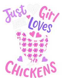 Just A Who Loves Chickens Chicken Hen Love Cute Insulated Varsity Jacket