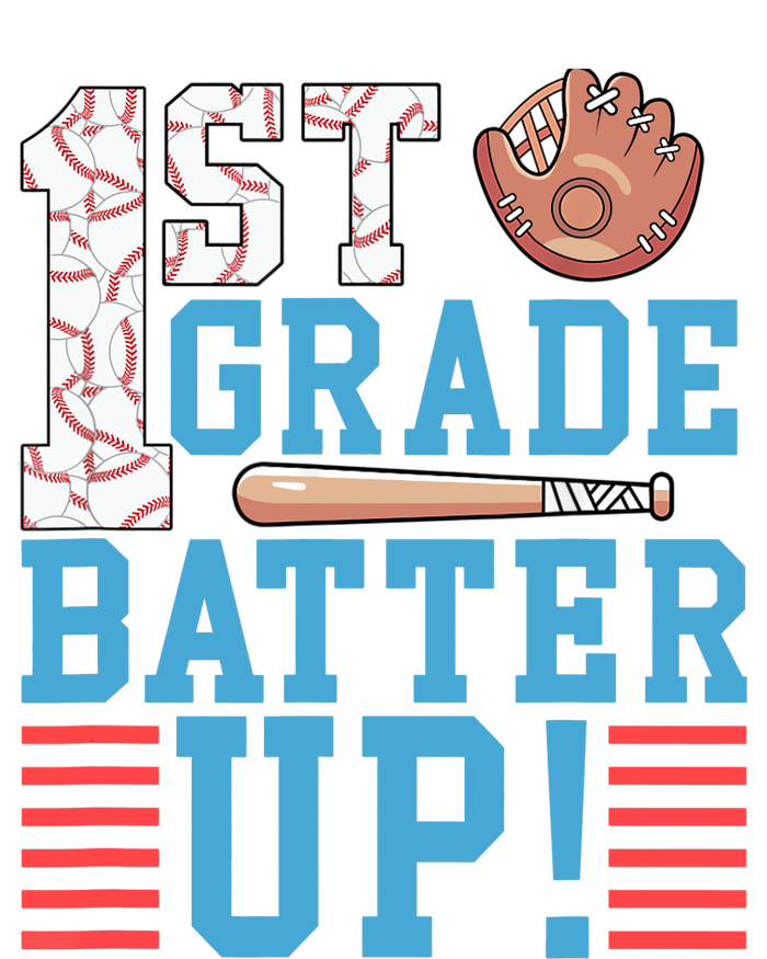 1st Grade Back To School 1st Grade Batter Up Baseball T-Shirt