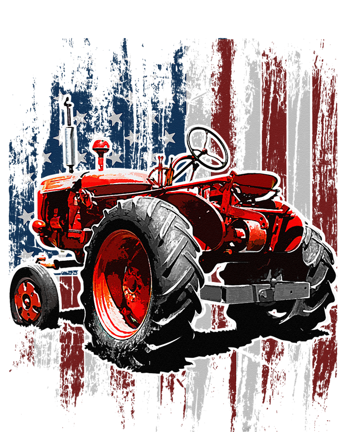 Patriotic Tractor American Flag Tractor Farmer Farm Gift Softstyle Adult Sport Polo