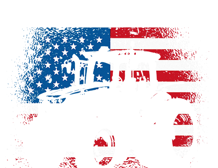 Tractor USA Flag design for Patriotic Farmer Softstyle Adult Sport Polo