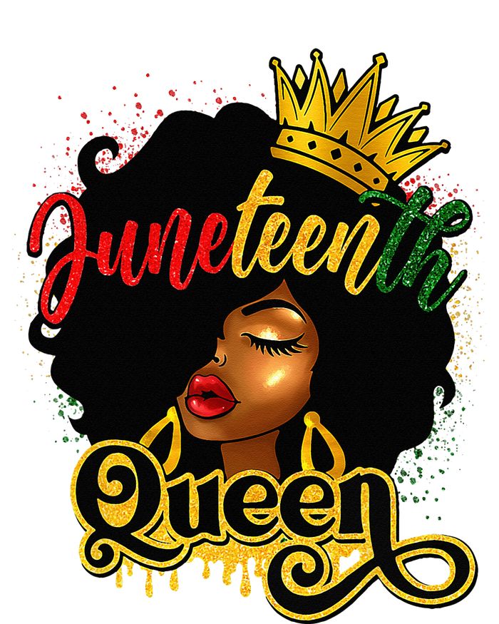 Afro Natural Hair Juneteenth Queen African American Tall Sweatshirt