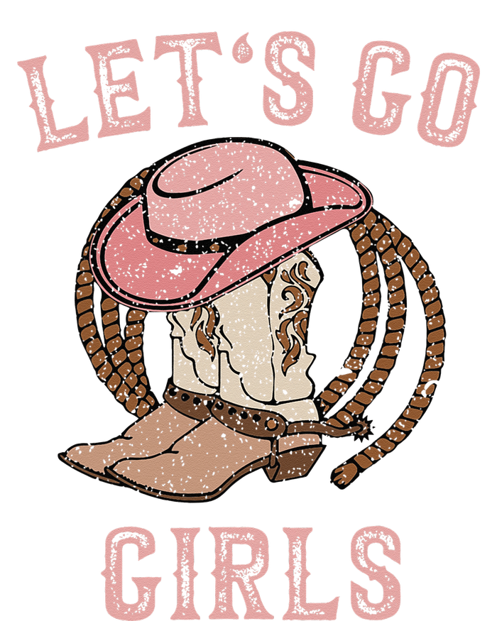 Cow Hat Boots Let's Go Western Cowgirls T-Shirt