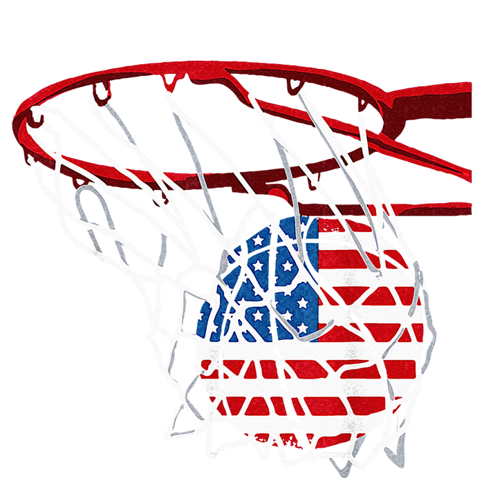 Basketball 4th Of July American Flag Patriotic T-Shirt