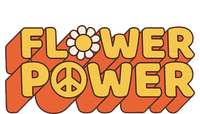 Flower Power 60's 70's Hippie Retro Vintage Positive Mind Garment-Dyed Sweatshirt