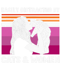 Easily Distracted By Cats And Wo Funny For Lesbian Pride Baby Long Sleeve Bodysuit