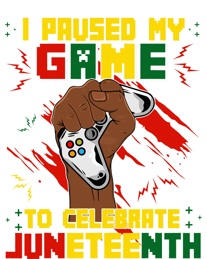 Funny I Paused My Game To Celebrate Juneteenth Black Gamers Hoodie