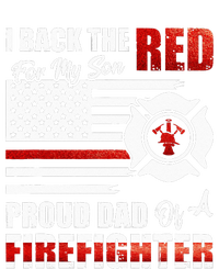 I Back The Red For My Son Proud Dad Of A Firefighter Fathers Cooling Performance Long Sleeve Crew