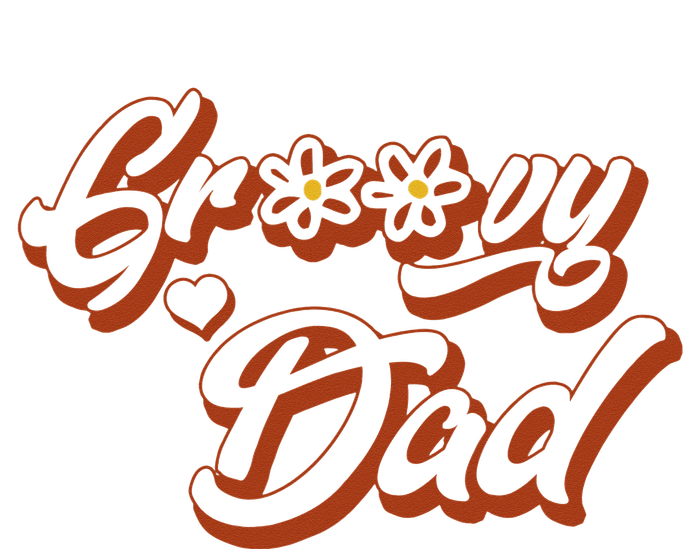 Groovy Dad Retro 70’s Birthday Flower Mom & Dad Matching T-Shirt