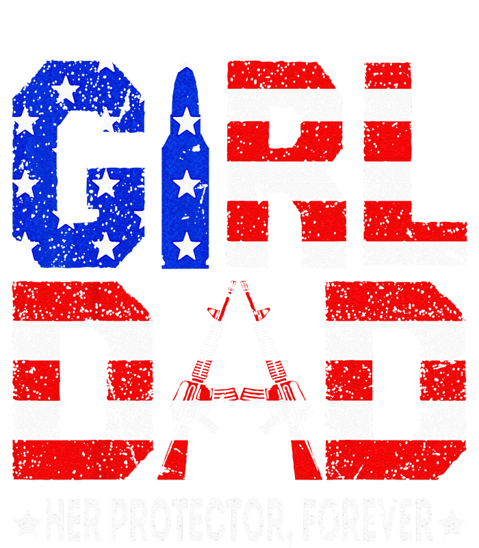 GirlDad Her Protector Forever Funny Father T-Shirt