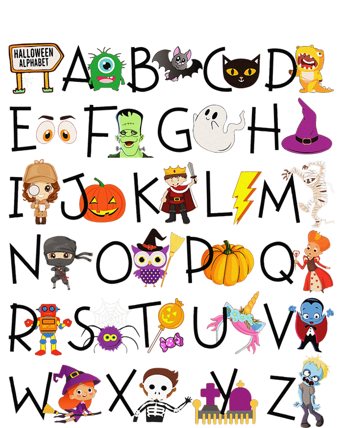 Halloween Alphabet ABCs Learning Kindergarten Teacher Magnet