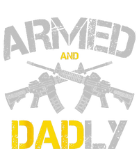 Guns Armed And Dadly Funny Deadly Father Short Acrylic Beanie