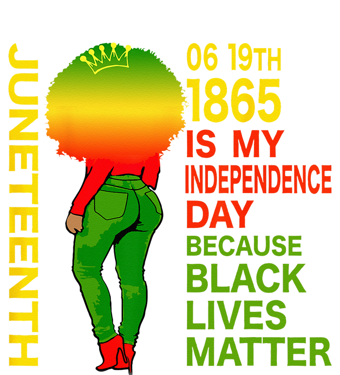 Happy Juneteenth Is My Independence Day Free Black Wo 7-Panel Snapback Hat