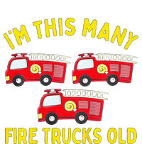 Fire Truck 3rd Birthday Firefighter 3 Three T-Shirt