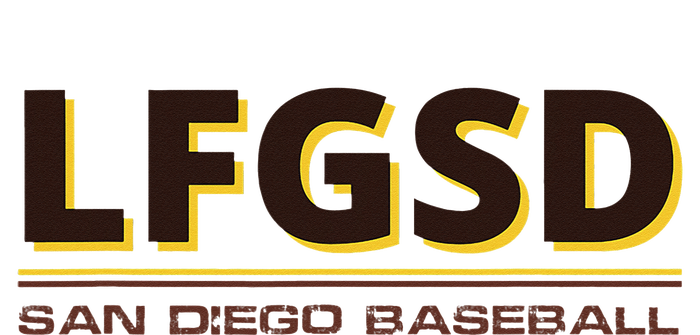 LFGSD San Diego Baseball Supporters Ceramic Oval Ornament