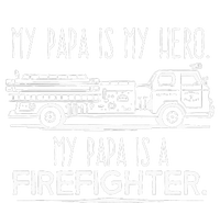 My Papa is a Hero Firefighter Fireman Grandson Granddaughter Toddler T-Shirt