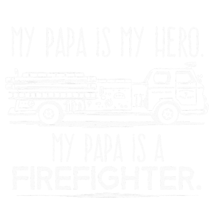 My Papa is a Hero Firefighter Fireman Grandson Granddaughter Toddler T-Shirt