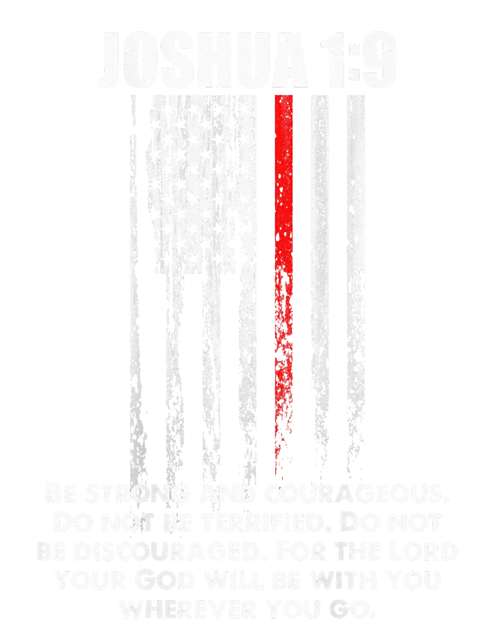 Thin Red Line Firefighter Bible Verse Christian T-Shirt