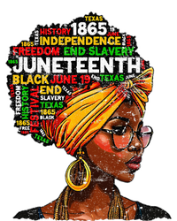 Juneteenth Celebrate 1865 Afro Black Natural Hair Wo Striped Beanie with Solid Band