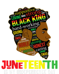 Juneteenth Is My Independence Day Black King Fathers Day T-Shirt