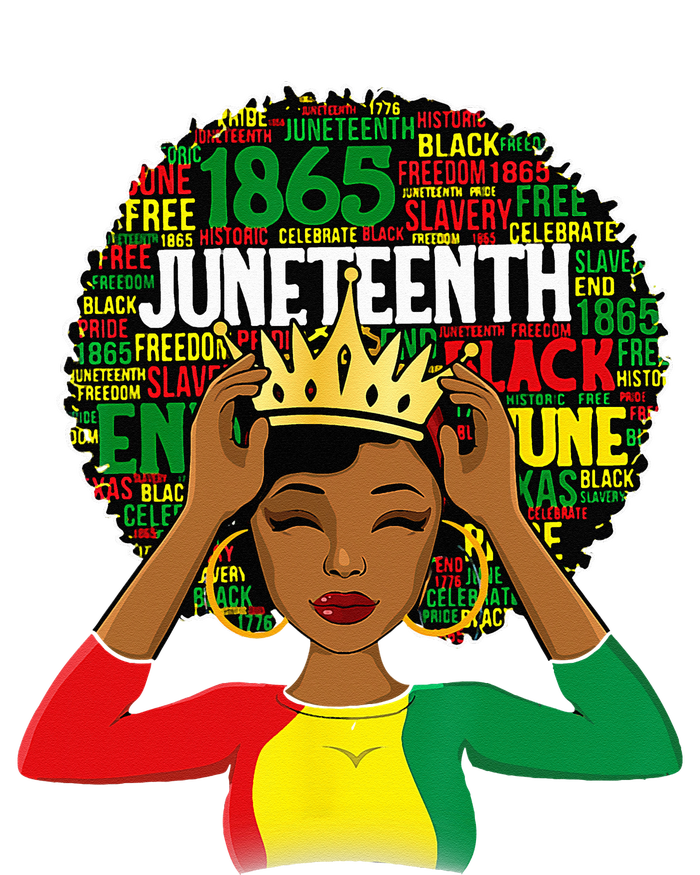 Juneteenth wo Queen African American black afro T-Shirt