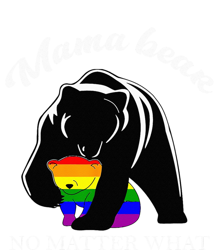 Proud Mom No Matter What LGBTQ LGBT Mom Pride Mama Bear Women's Strappy Tank