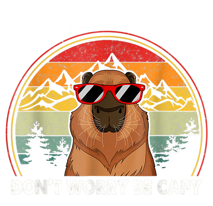 Retro Rodent Funny Capybara Dont Be Worry Be Capy T-Shirt