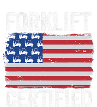 Forklift Certified Daddy American Flag Funny Forklift Driver Womens CVC Long Sleeve Shirt