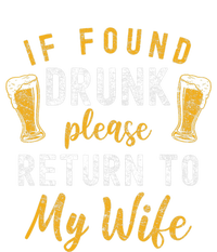 If Found Drunk Return To Wife Couples Funny Drinking Mesh Reversible Basketball Jersey Tank