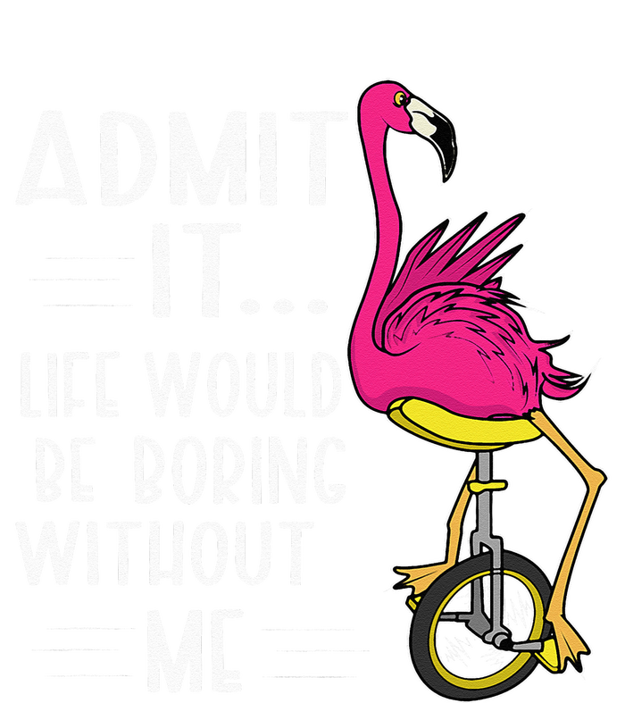 Admit It Life Would Be Boring Without Me Funny Bike Flamingo Pajama Set