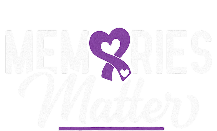 Alzheimer Memories Matter Purple Ribbon Dementia Warrior 7-Panel Snapback Hat