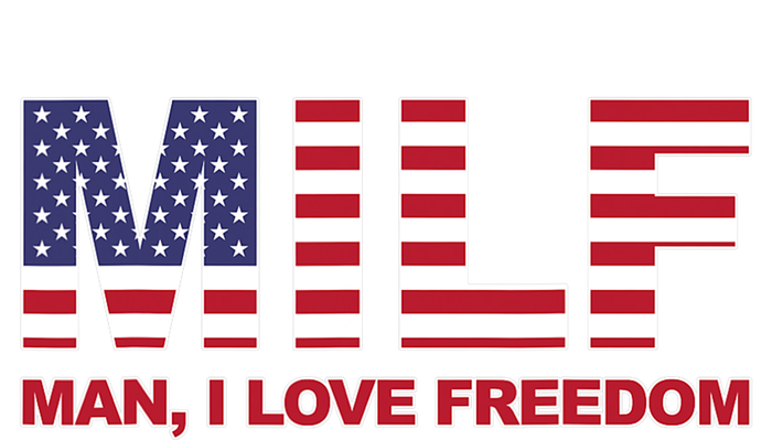 MILF Man I Love Freedom American Flag United States America Sustainable Beanie