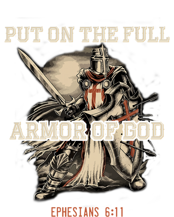 Put On The Full Armor Of God Christian Religious Quote Softstyle Adult Sport Polo