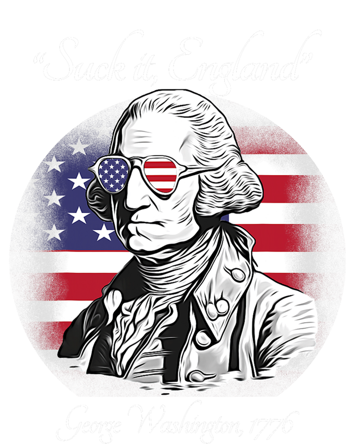 Suck It England Funny George Washington USA Flag 4th Of July Ladies Long Sleeve Shirt