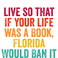 Live So That If Your Life Was A Book Florida Would Ban It Women's Tri-Blend 3/4-Sleeve Raglan Shirt