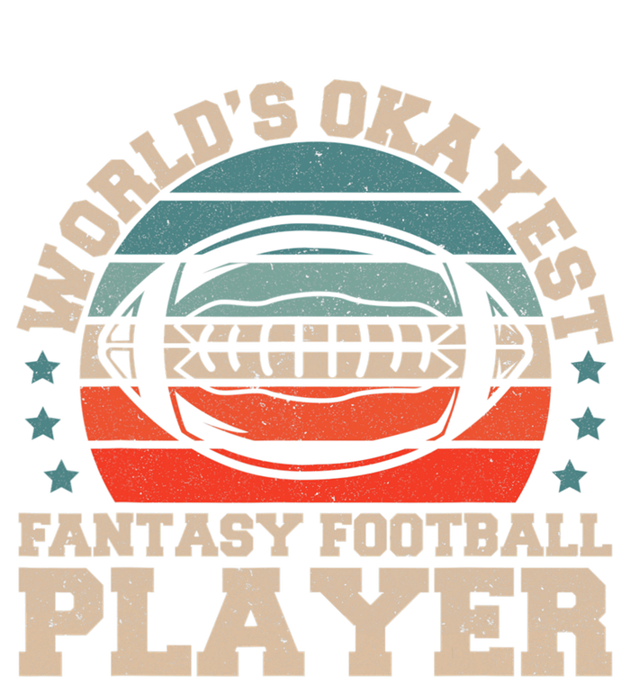 Worlds Okayest Fantasy Football Player Fantasy Football Baby Long Sleeve Bodysuit