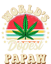 Funny 420 Weed Pot Vintage Matching Worlds Dopest PAPAW Toddler Zip Fleece Hoodie