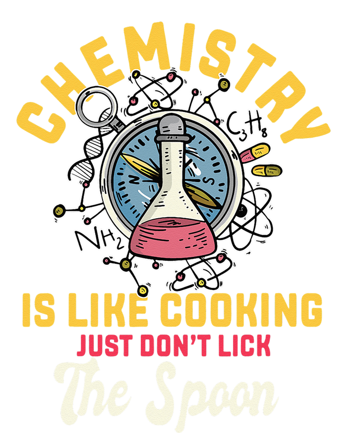 Chemistry Is Like Cooking Funny Chemist Science Nerd Lover Ladies PosiCharge Competitor Racerback Tank