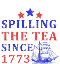 Vintage 4Th July Spilling the Tea Since 1773 Fourth of July Ladies Long Sleeve Shirt