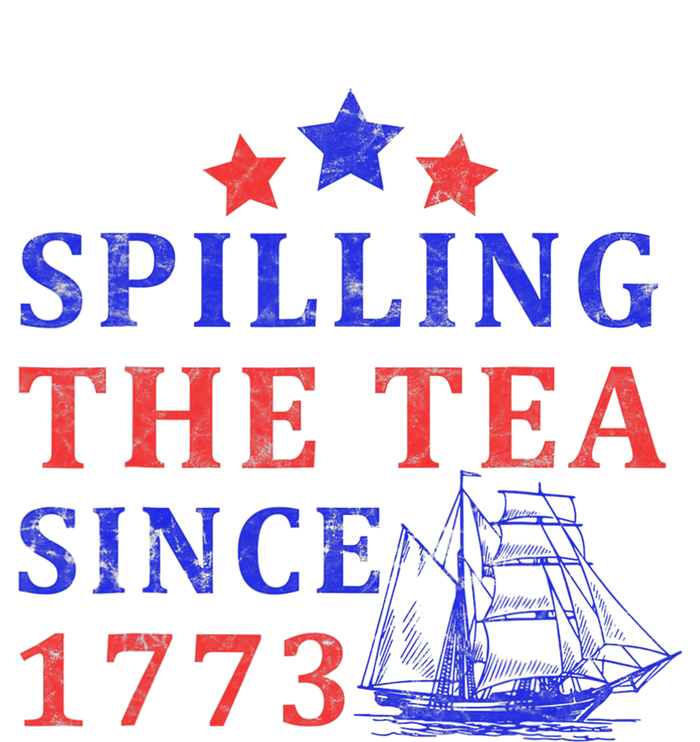 Vintage 4Th July Spilling the Tea Since 1773 Fourth of July Ladies Long Sleeve Shirt