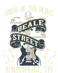 Home Of The Blues Beale Street Memphis Musician Guitarist Striped Beanie with Solid Band