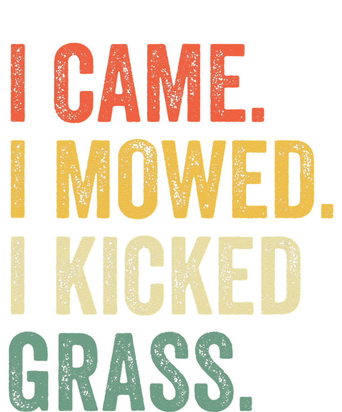 I Came I Mowed I Kicked Grass Funny Lawn Mowing Gardener Hoodie