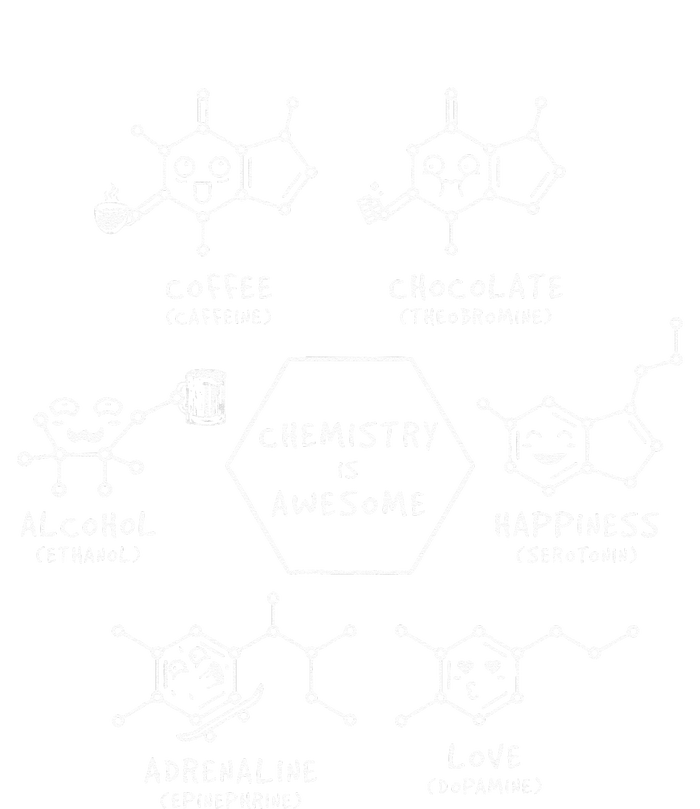 Funny Chemistry Is Awesome Coffee Love Science Chemist Kids Long Sleeve Shirt