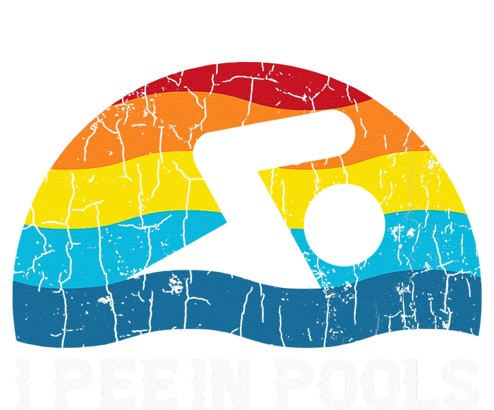 I Pee In Pools Funny Swimmer Swimming Coach Player Graphic Valucap Bio-Washed Visor