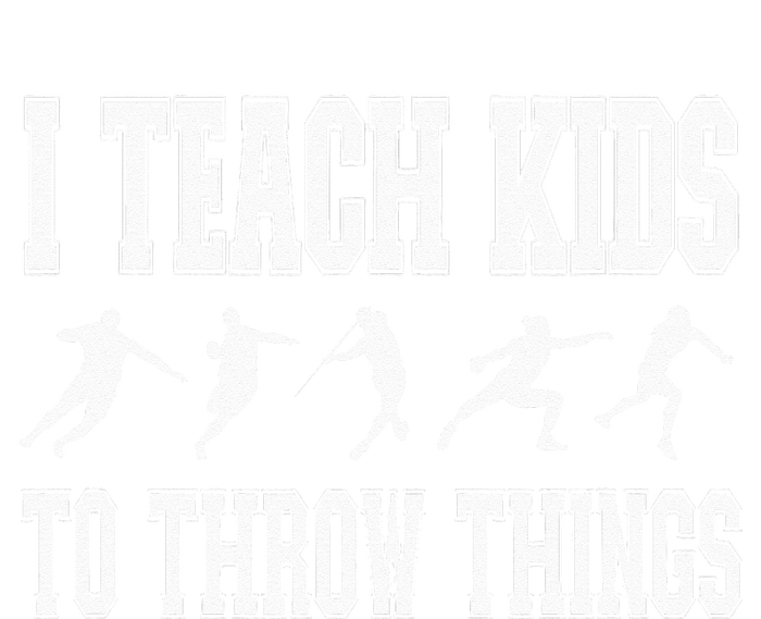 I Teach Kids To Throw Things Track & Field Coach Tie-Dye T-Shirt