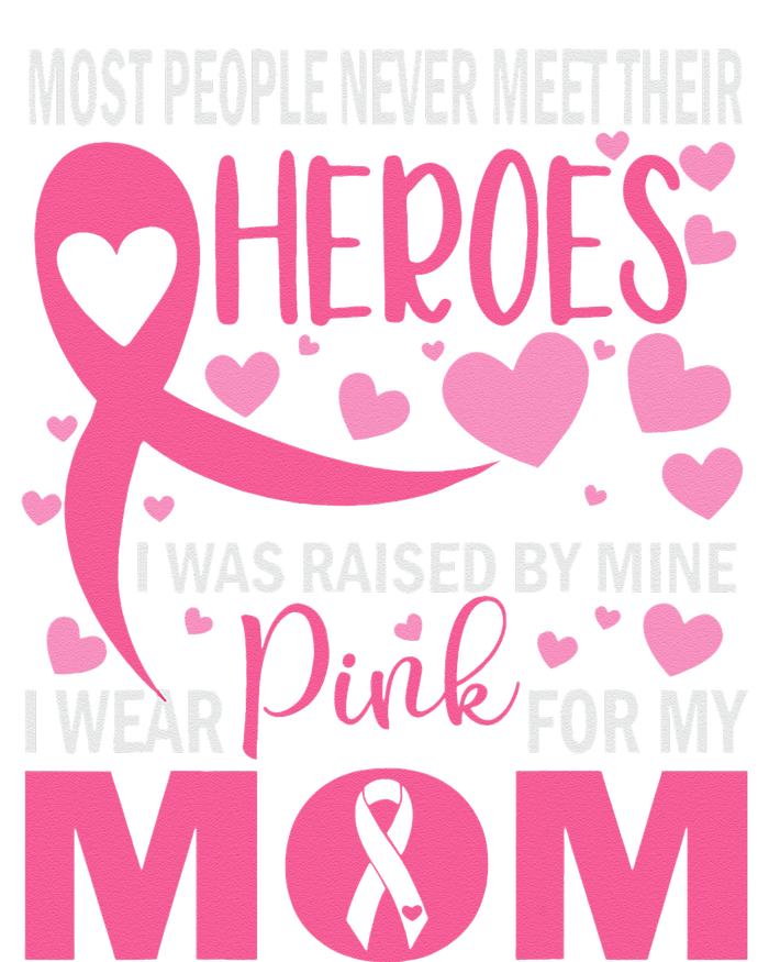 I Wear Pink For My Mom Breast Cancer Awareness Kids Support Hooded Wearable Blanket