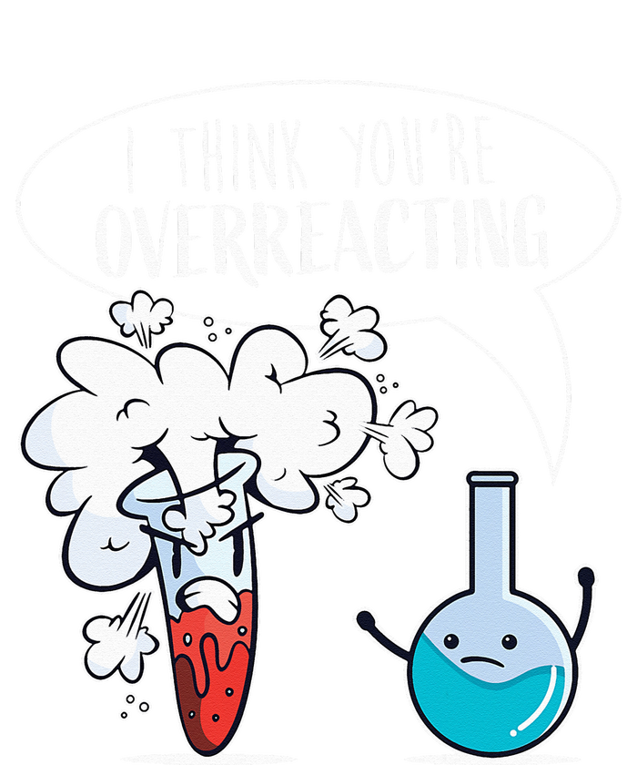 Funny Chemistry Pun I Think You're Overreacting Chemist Kids Long Sleeve Shirt