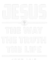 Jesus The Way The Truth The Life Bible Verse Jesus Striped Beanie with Solid Band