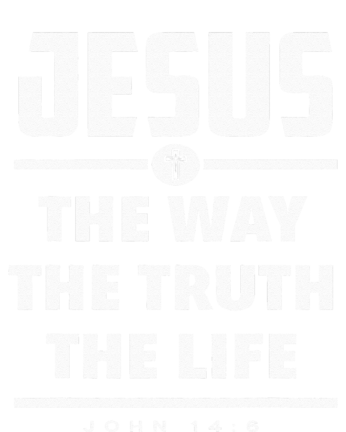 Jesus The Way The Truth The Life Bible Verse Jesus Striped Beanie with Solid Band